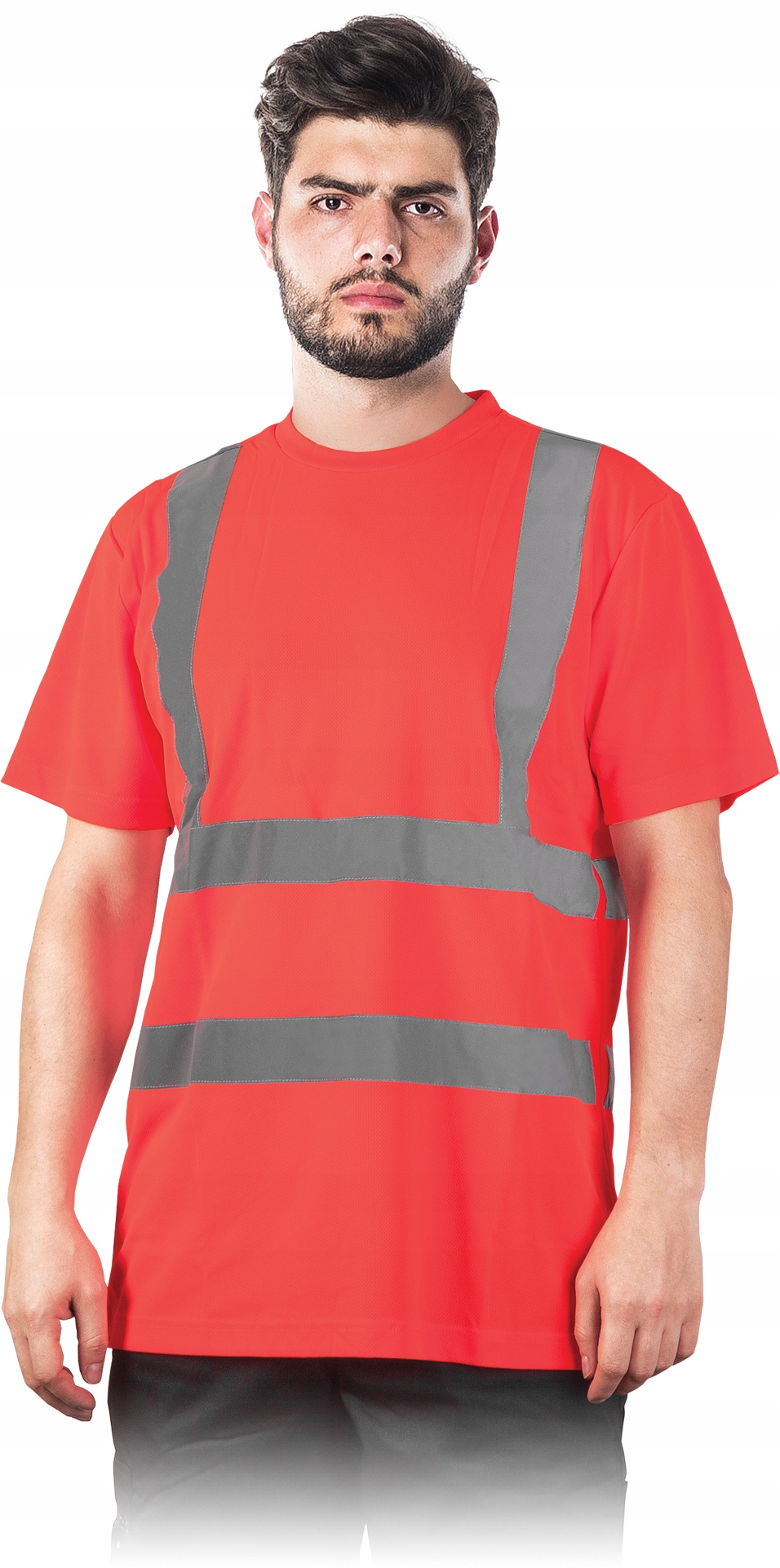 Podkoszulek Koszulka Robocza Odblaskowa RED M