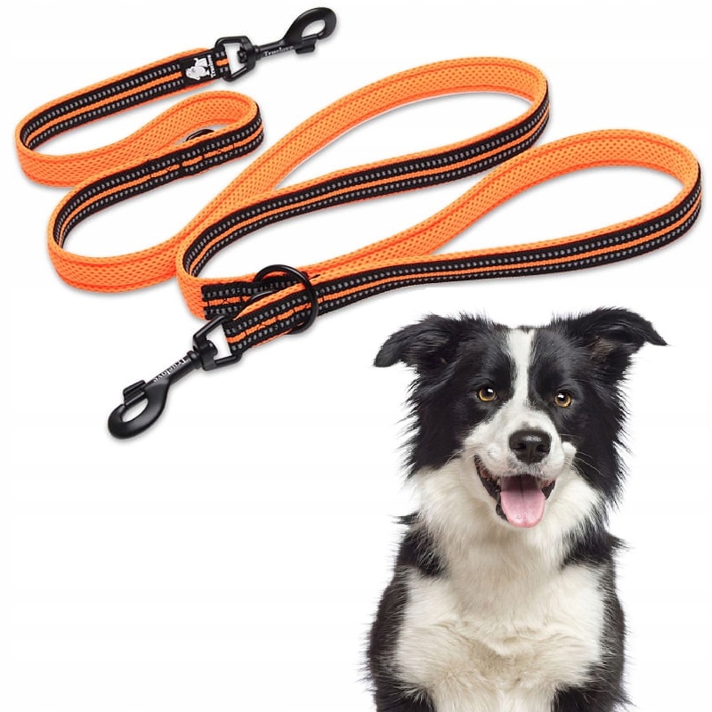 Levně Vodítko Pro Psa S Přepínacím Odrazovým Páskem Truelove Active Pro+ 250 CM Oranžová M