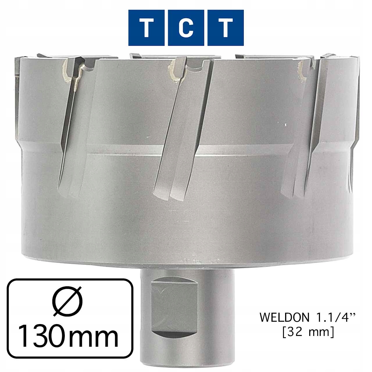 130 x 50 Frez Trepanacyjny INOX Wiertło Rurowe TCT Marka Melver