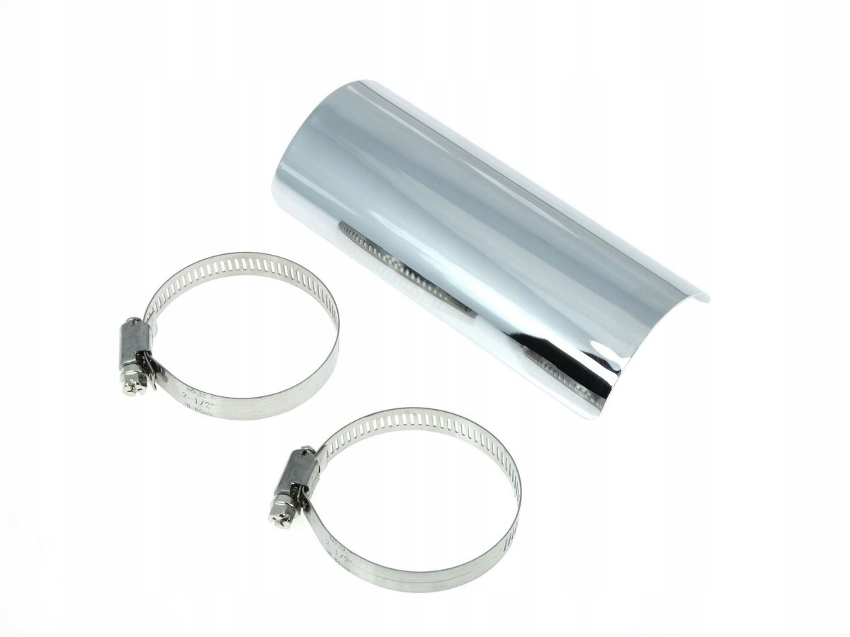 00-12502 - ХРОМОВАНА КРИШКА ГЛУШНИКА ВИХЛОПНОЇ ТРУБИ 15 СМ