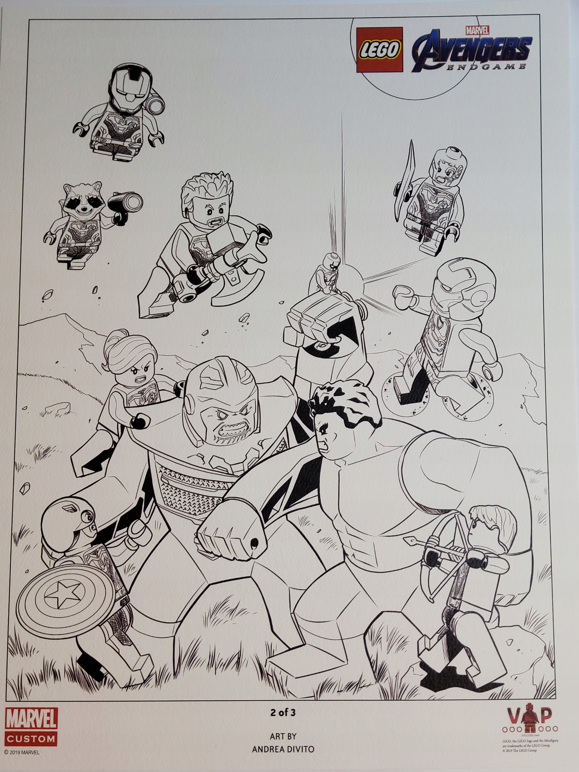 LEGO LIMITOWANY PLAKAT MARVEL - AVENGERS 2/3