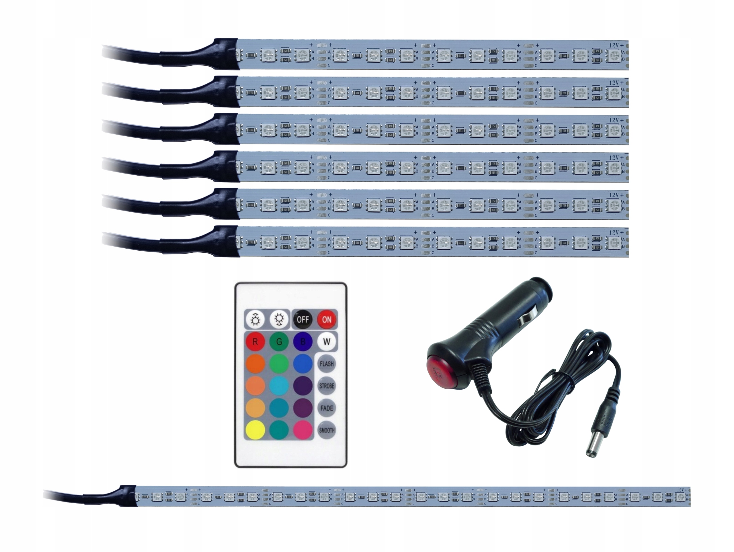

Oświetlenie auta Rgb samochodu Led 6x12LED bagaż