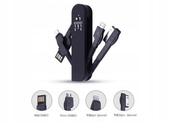 

Składany Adapter Usb - micro usb , typ c , iphone