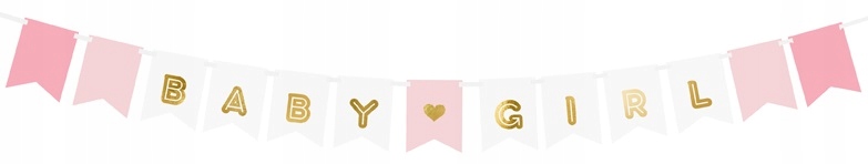 

Baner Baby Shower Baby Girl Złoty Dziewczynka 1,7M