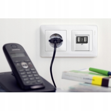 Merten sys. M Radio DAB+ Bluetooth głośnik czarny Zasilanie sieciowe