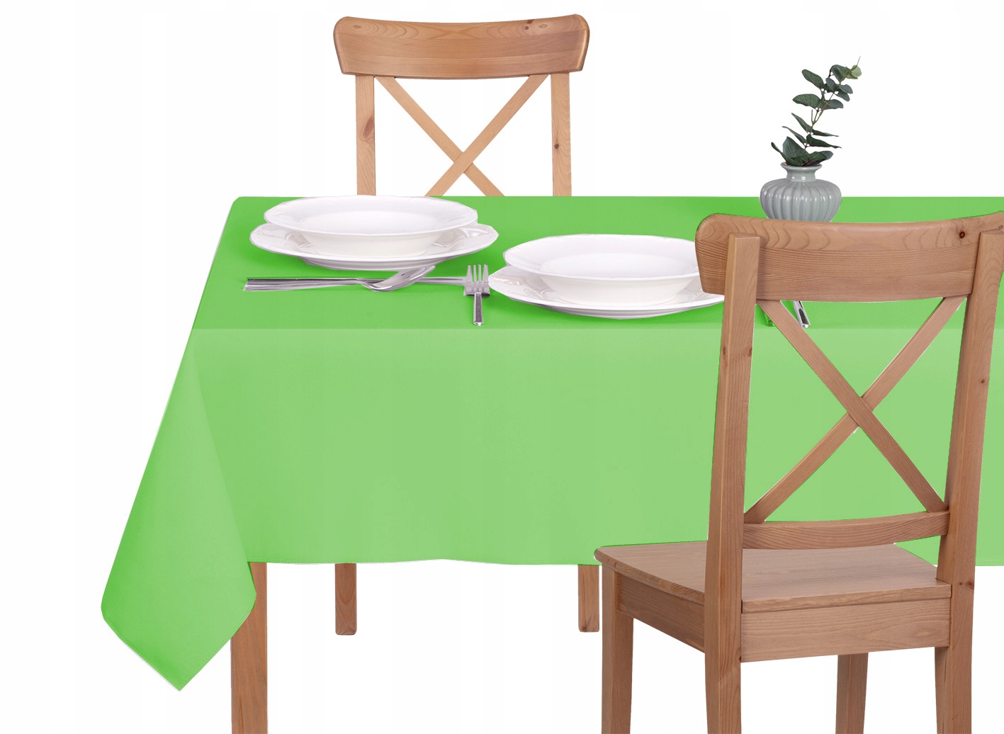 

Obrus Plamoodporny - 110X380 - Solid Jasny Zielony