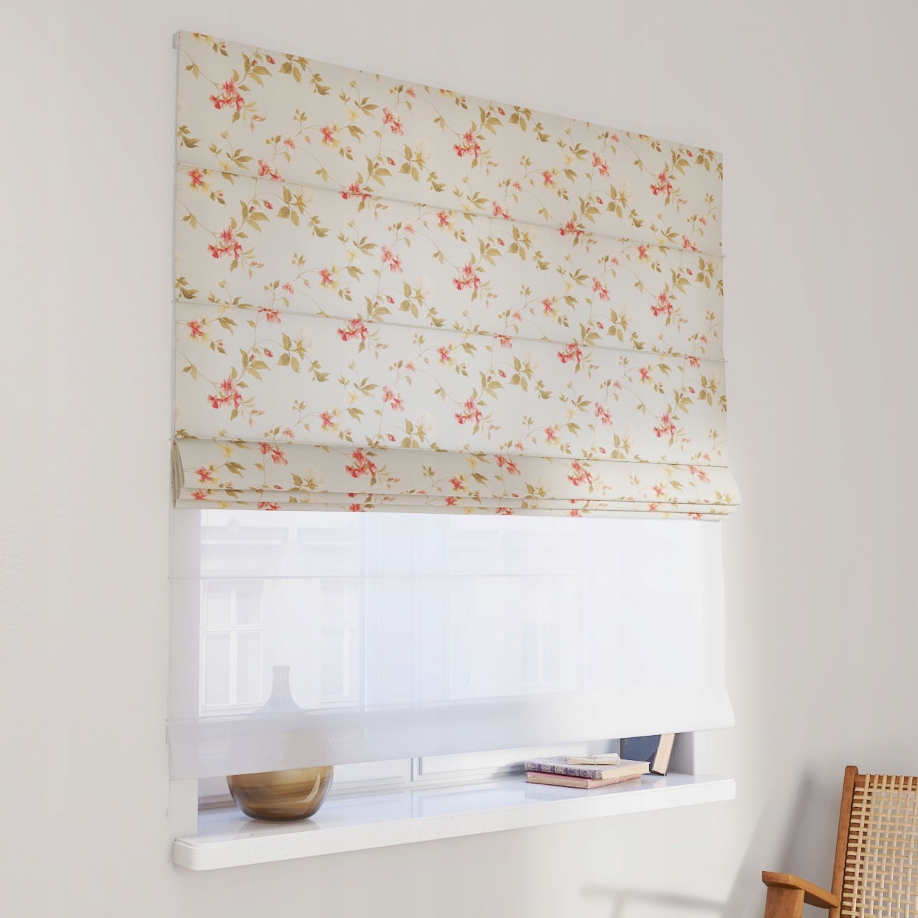 Hotová římská roleta Duo 100 x 170 cm zelená