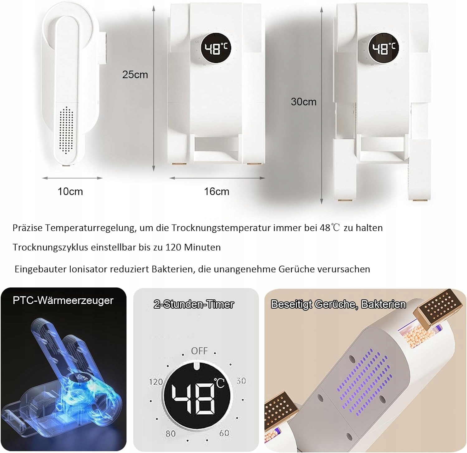 Elektryczna suszarka do butów, suszarka do butów piłkarskich ze Moc 1 W