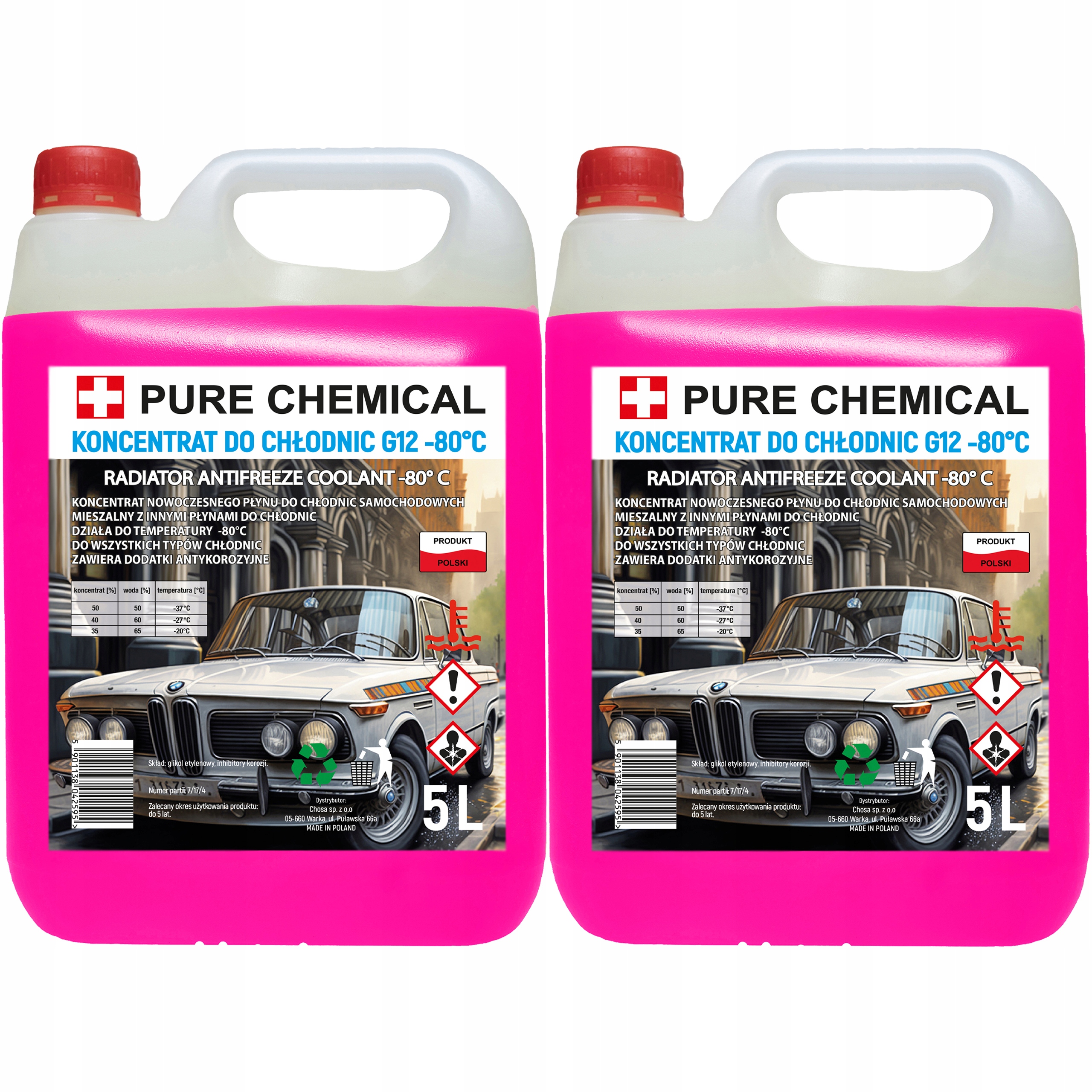 

Koncentrat Płynu Chłodniczego G12/G12+ -80°C 10L