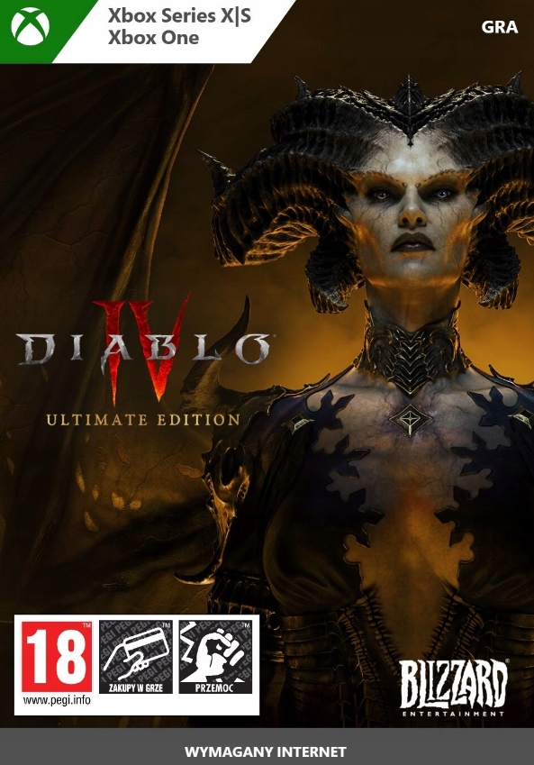 Diablo 4 IV Ultimate Edition Klucz Pl Xbox One /series Bonusowa Gra