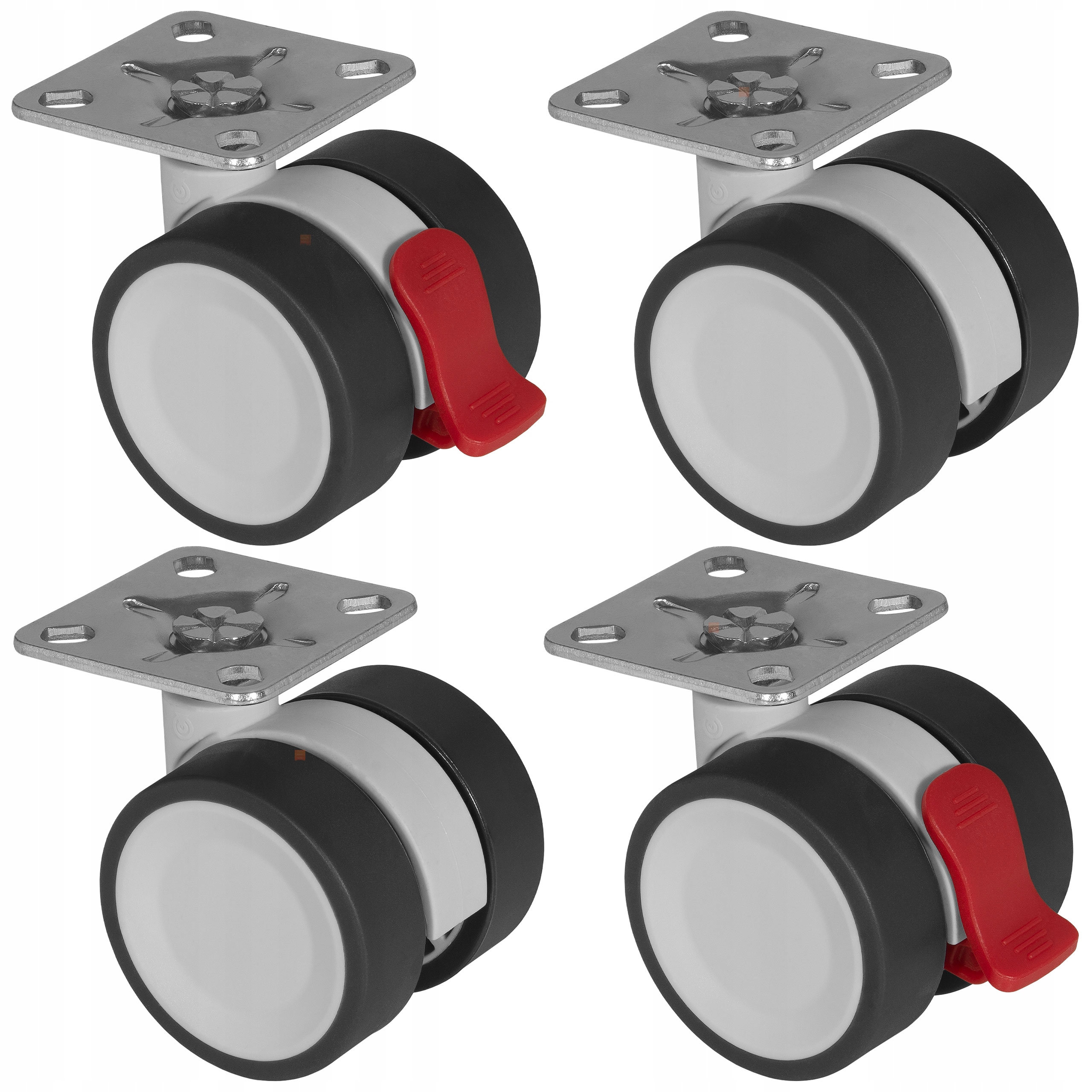 

Kółko meblowe obrotowe Bowl 2 50mm szare 4szt