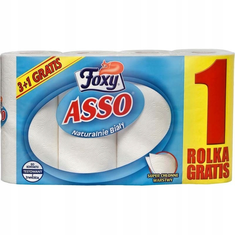 Foxy ASSO 3+1 ręcznik papierowy 4 rolki