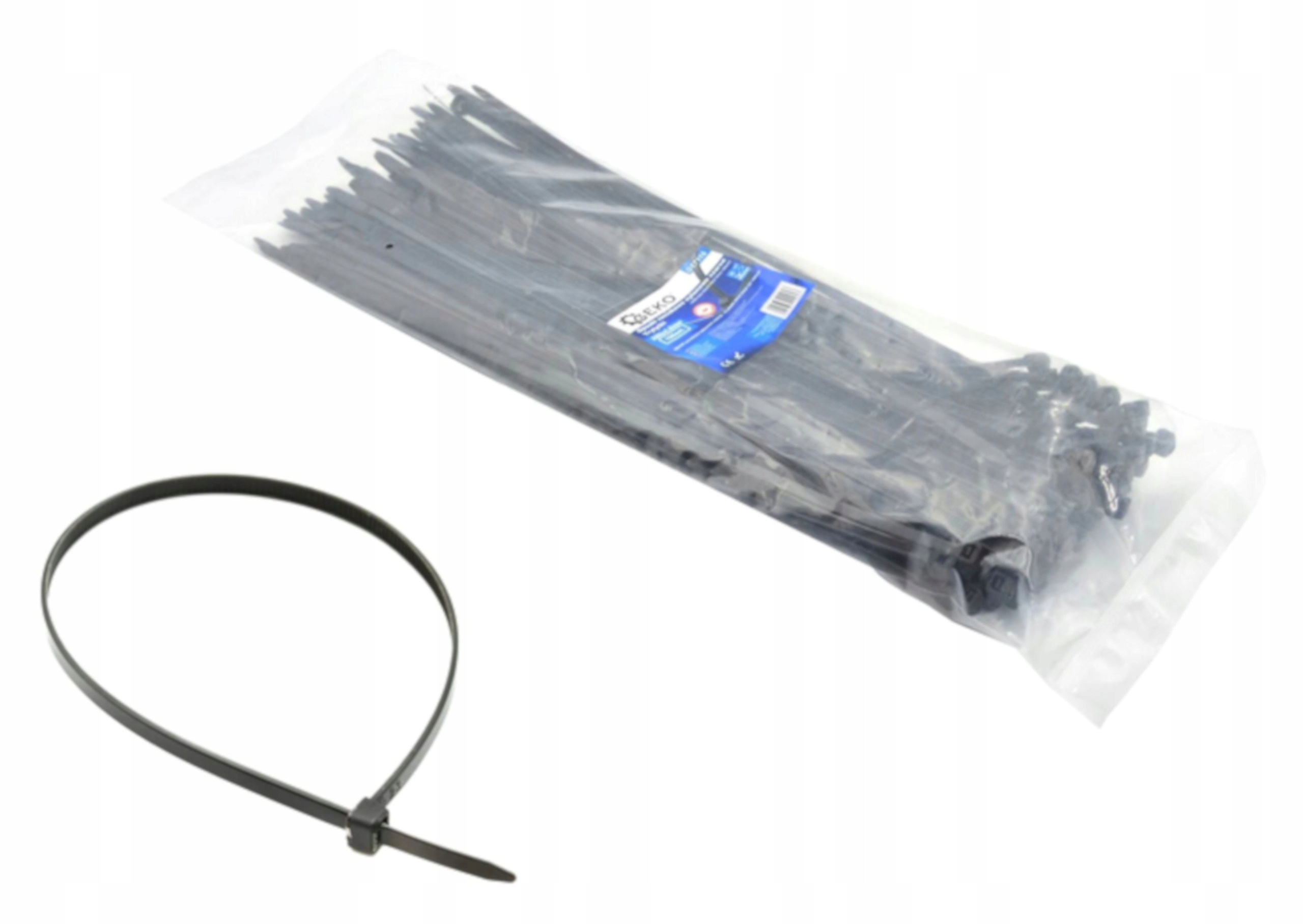 Opaska zaciskowa Geko 4,8 mm x 380 100 szt.