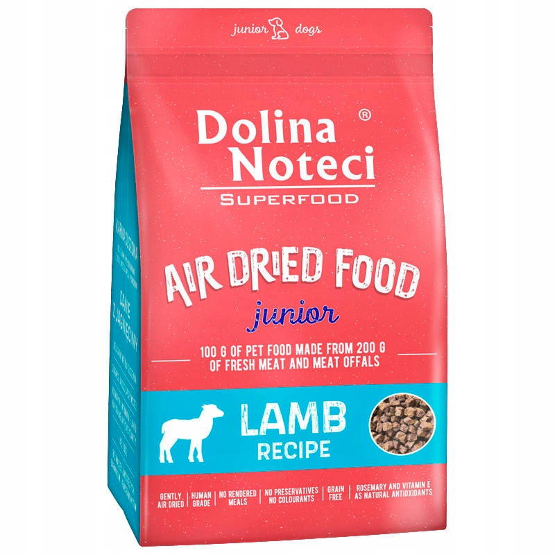 Dolina Noteci Superfood Junior Karma suszona dla psa Jagnięcina 5 kg