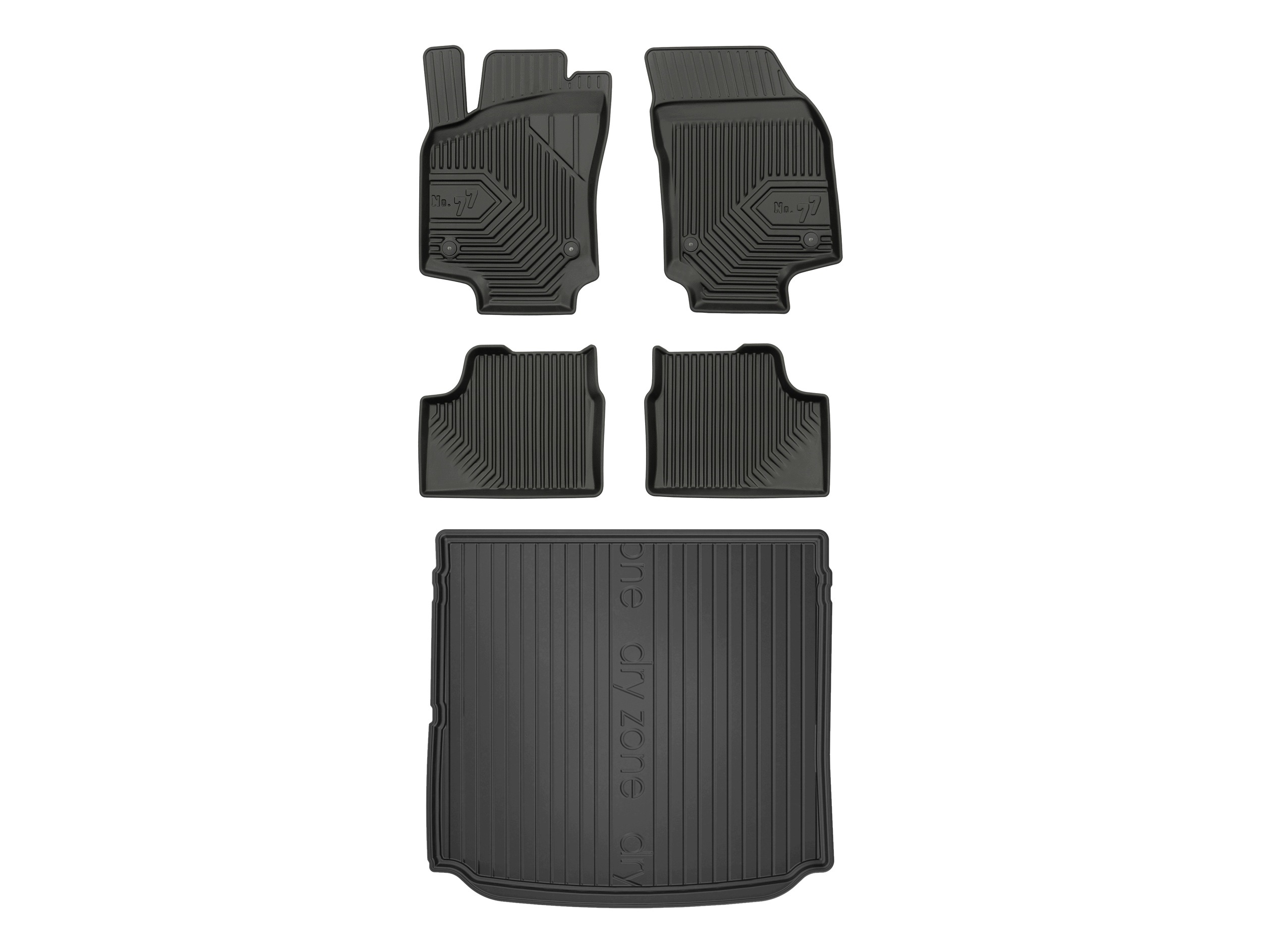 3D koberčeky rohož DryZone pre: Opel Astra H 2004-2014 kombi 5 kusov