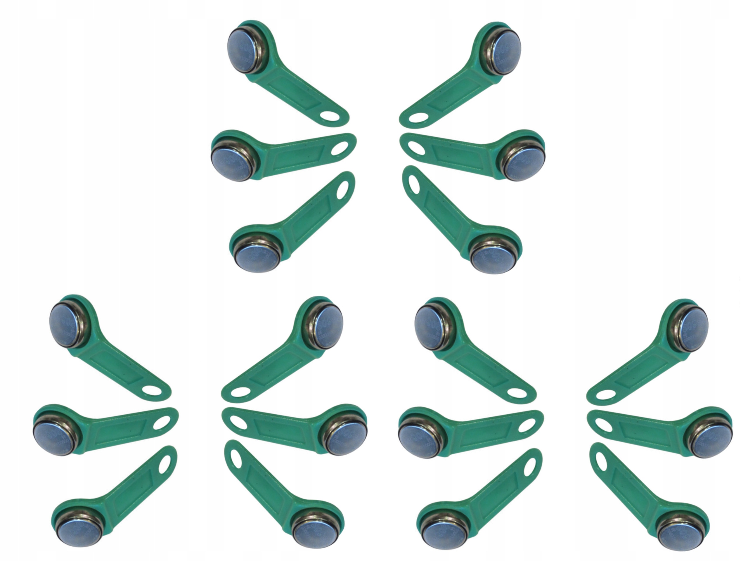 Přívěsek Na Klíče Pastilka pro Dallas iButton TM1990 Cyfral Laskomex zelená 300 kusů