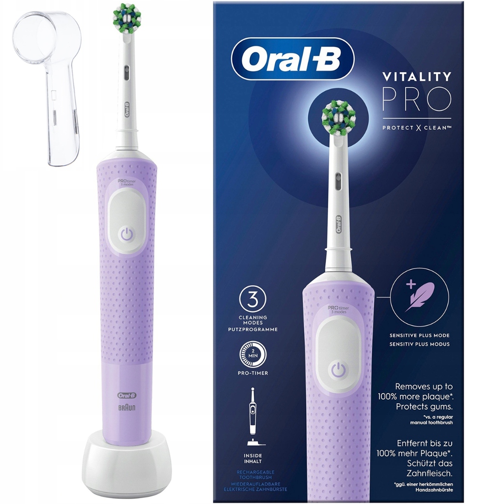 Szczoteczka Elektryczna Oral-b Vitality Pro D103 Clean Lilac Violet Osłonka