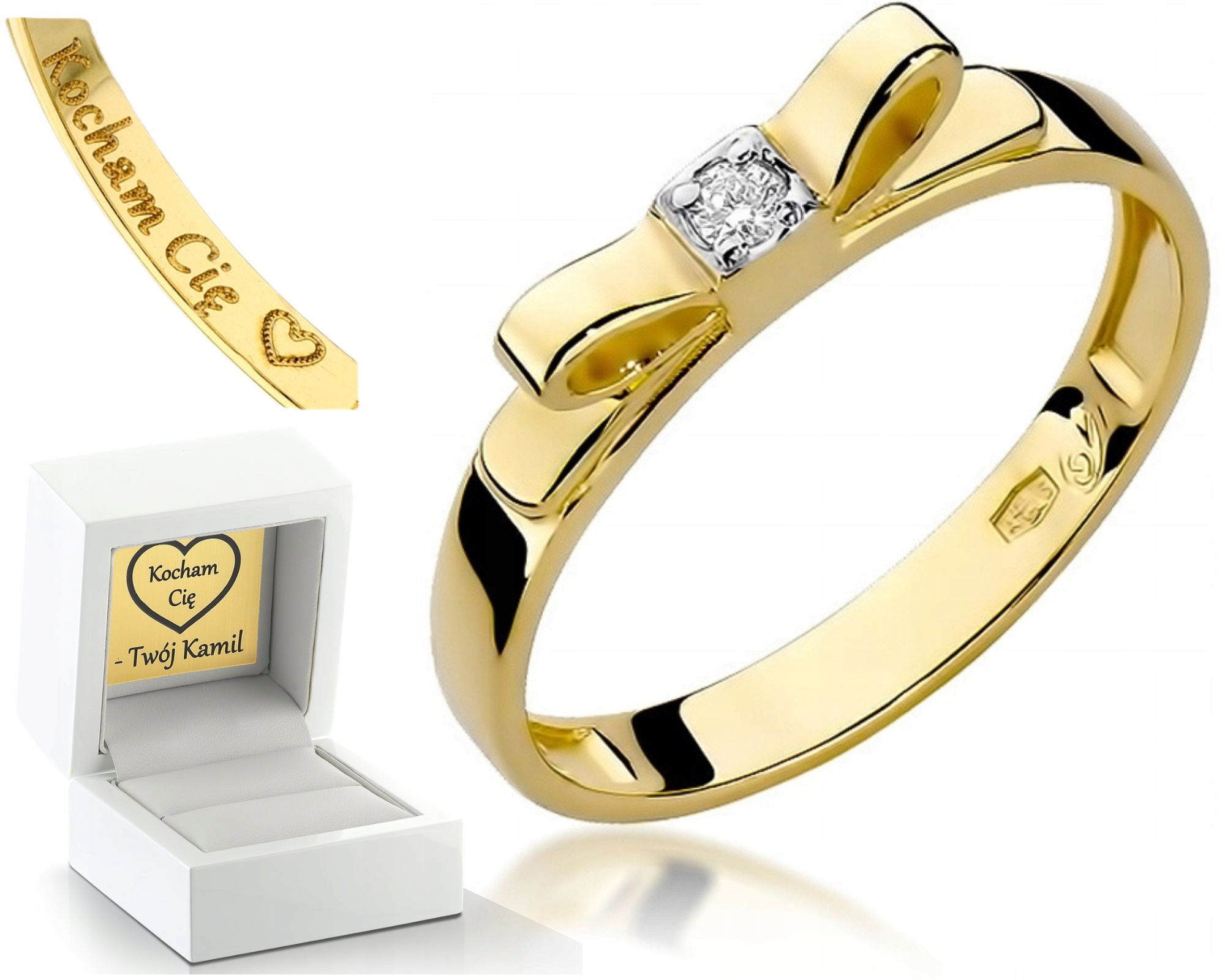 Zlatý Prstýnek Briliant Mašlička 48 Hodin Každý Vel.