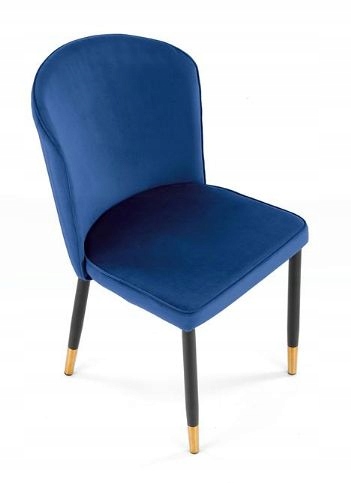 HIT! Krzesło z przeszyciami K-446 Halmar Granatowe, pikowane Marka Halmar