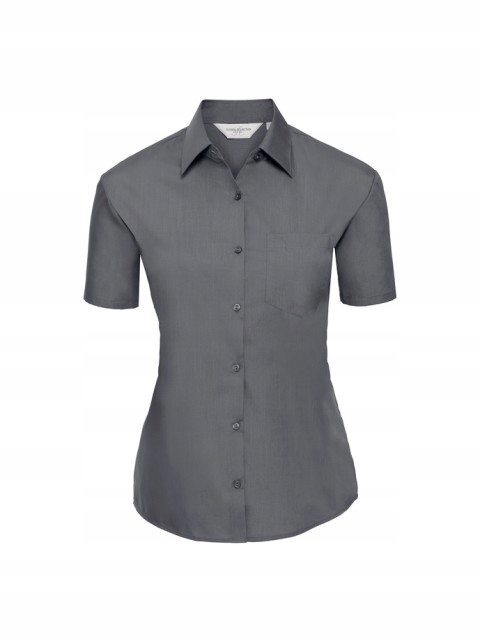 Dámská košile s krátkým rukávem Collection Russell, barva Convoy Grey, velikost L