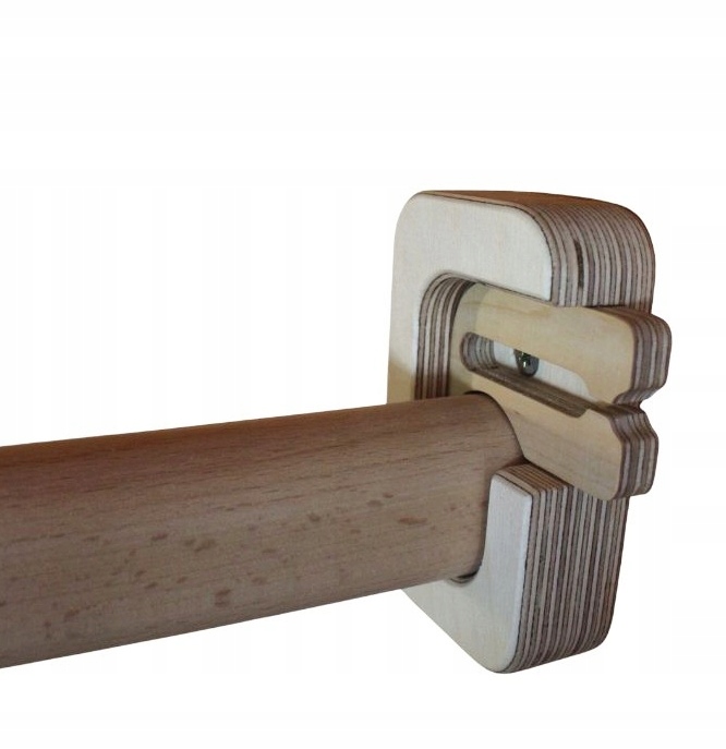 Hrazda pro vytahování do rámu s aretací, do 145 cm, dřevěná Na míru