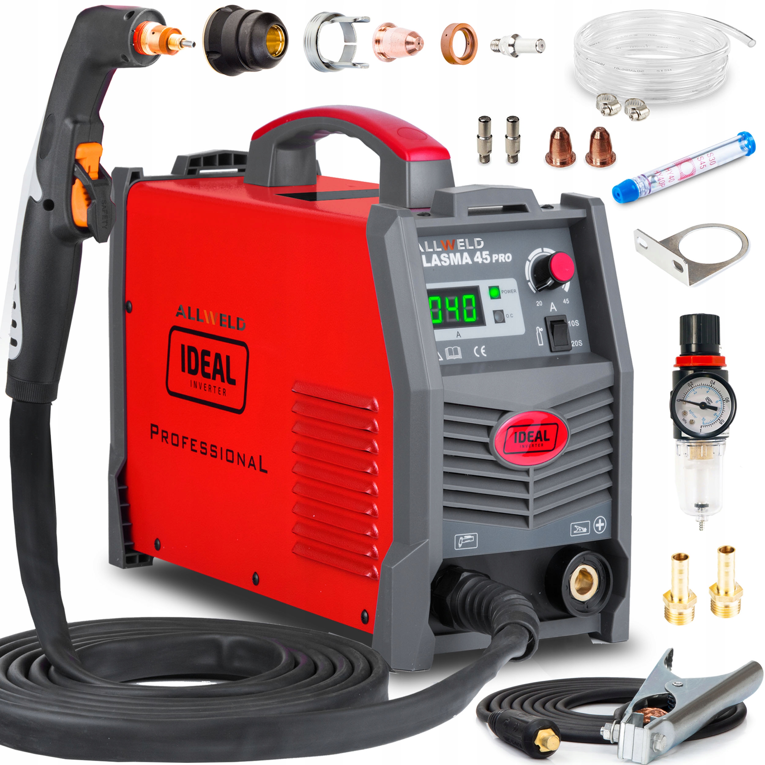 Плазменный резак Plasma IDEAL 45 PRO IGBT 12m