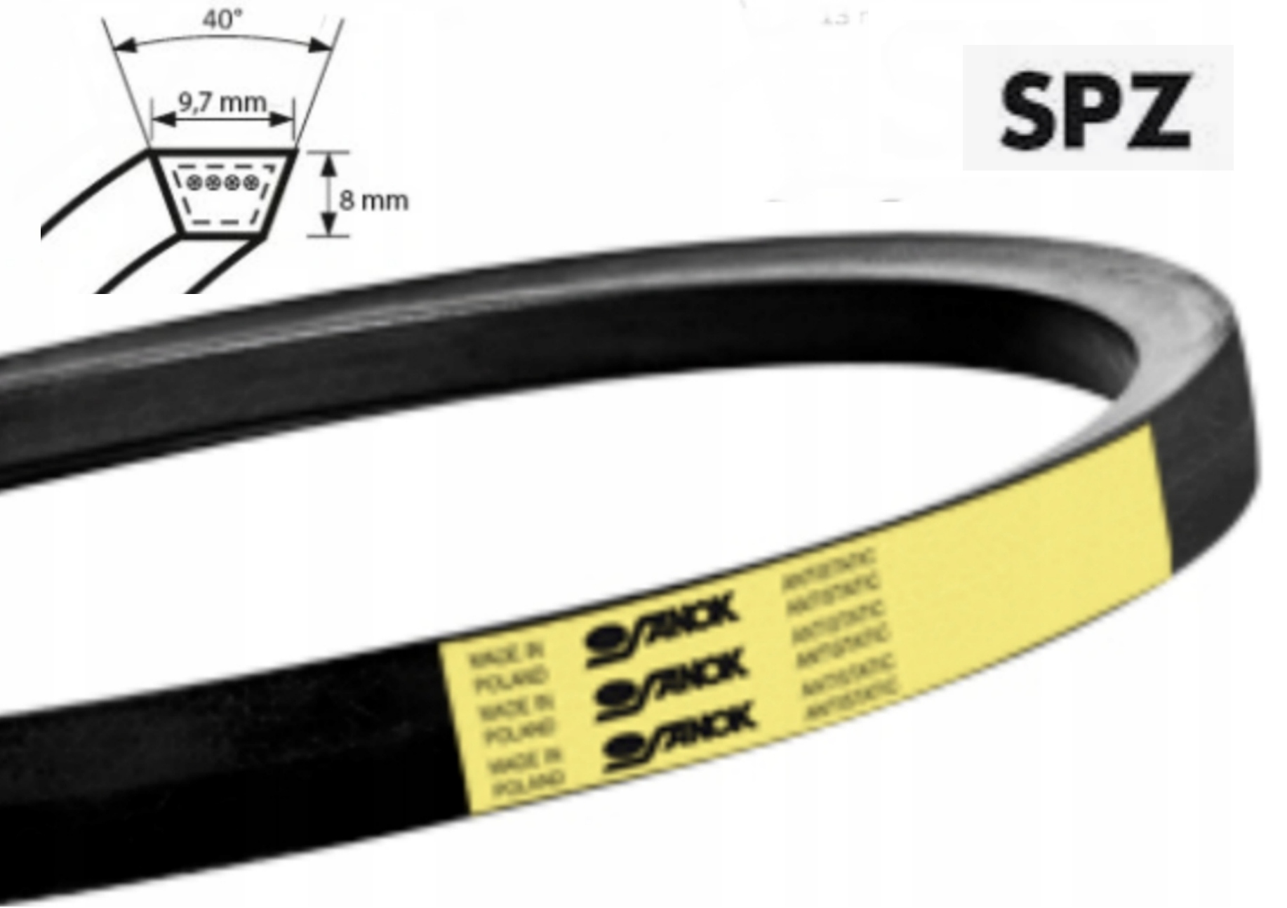 Pas klinowy SPZ 887 Stomil Sanok Numer katalogowy części SPZ 887