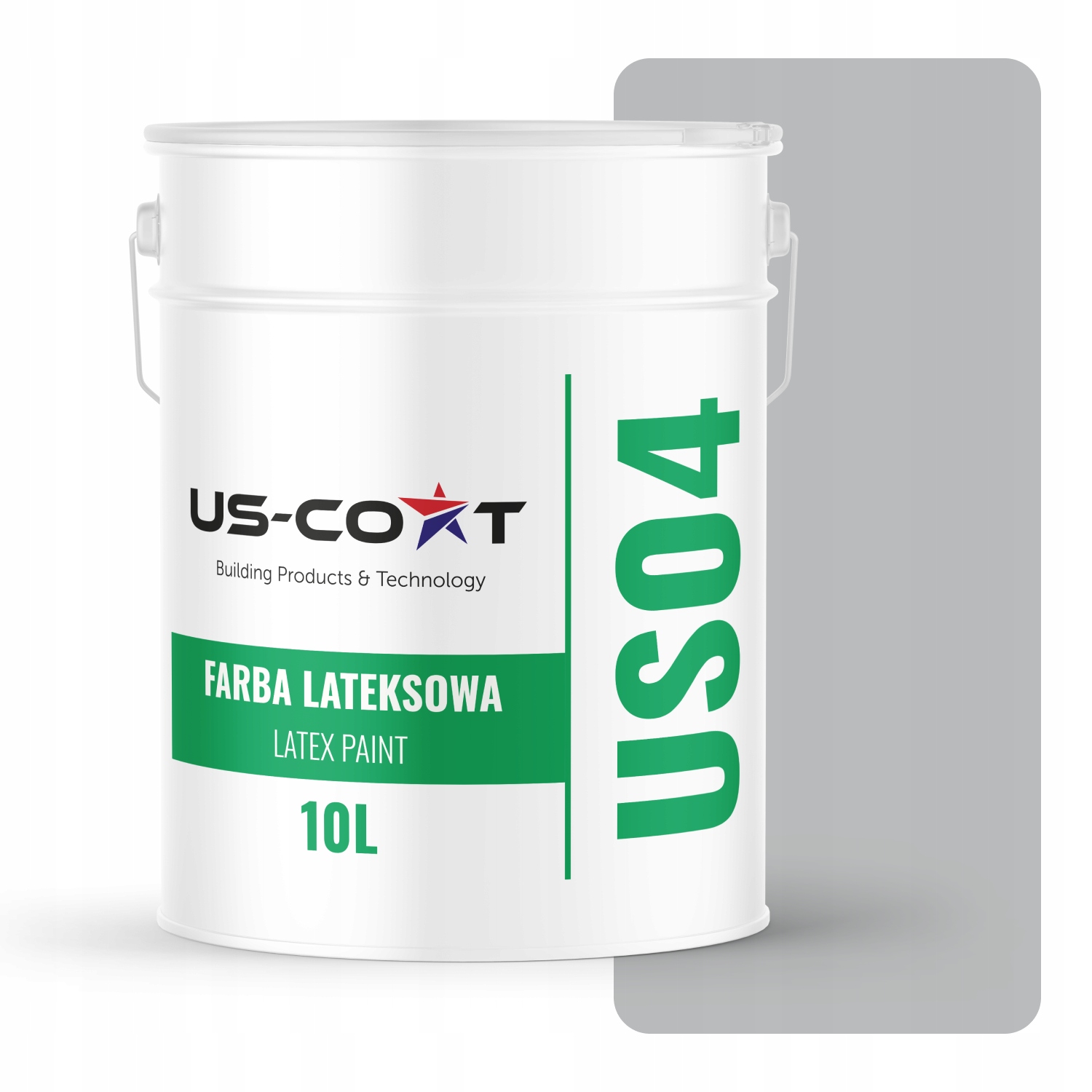 Latexová Farba Na Stenu Farba Šedá H1050 10L Hlboká Matná Na Steny Stropov