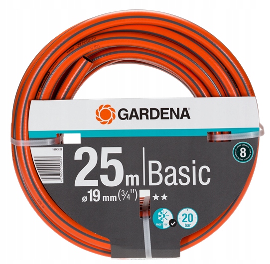 

Wąż ogrodowy Gardena Basic 3/4" 25 m 18143-29