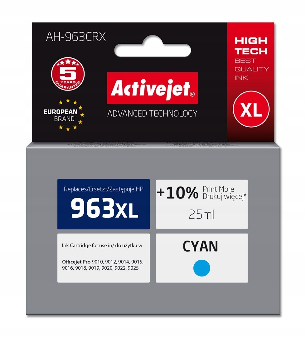 Activejet AH-963CRX Tusz (zamiennik Hp 963XL 3JA27AE Premium