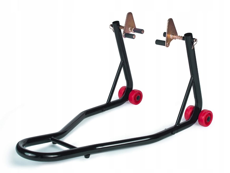 MOTOCYKLOWY PODNOŚNIK STOJAK NA MOTOCYKL 2 stojaki PRZÓD + TYŁ Minimalna wysokość podnoszenia 30 mm