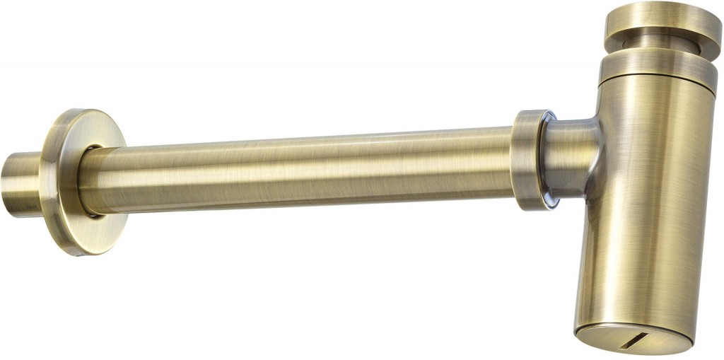 Mosadzný sifón Odtoková sada k umývadlu, okrúhly (NHC_M31K) /sm/