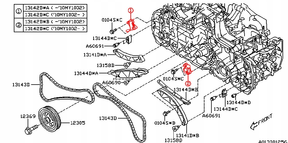 SUBARU NAPINACZ ŁAŃCUCHA ROZRZĄDU 2.0 DIESEL EE20Z Typ samochodu Samochody osobowe