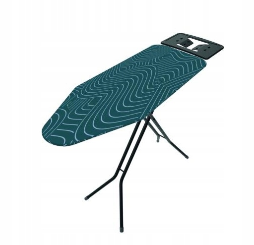 Levně Žehlicí prkno ocelové, černé, pevné, velké, 120 x 38 cm