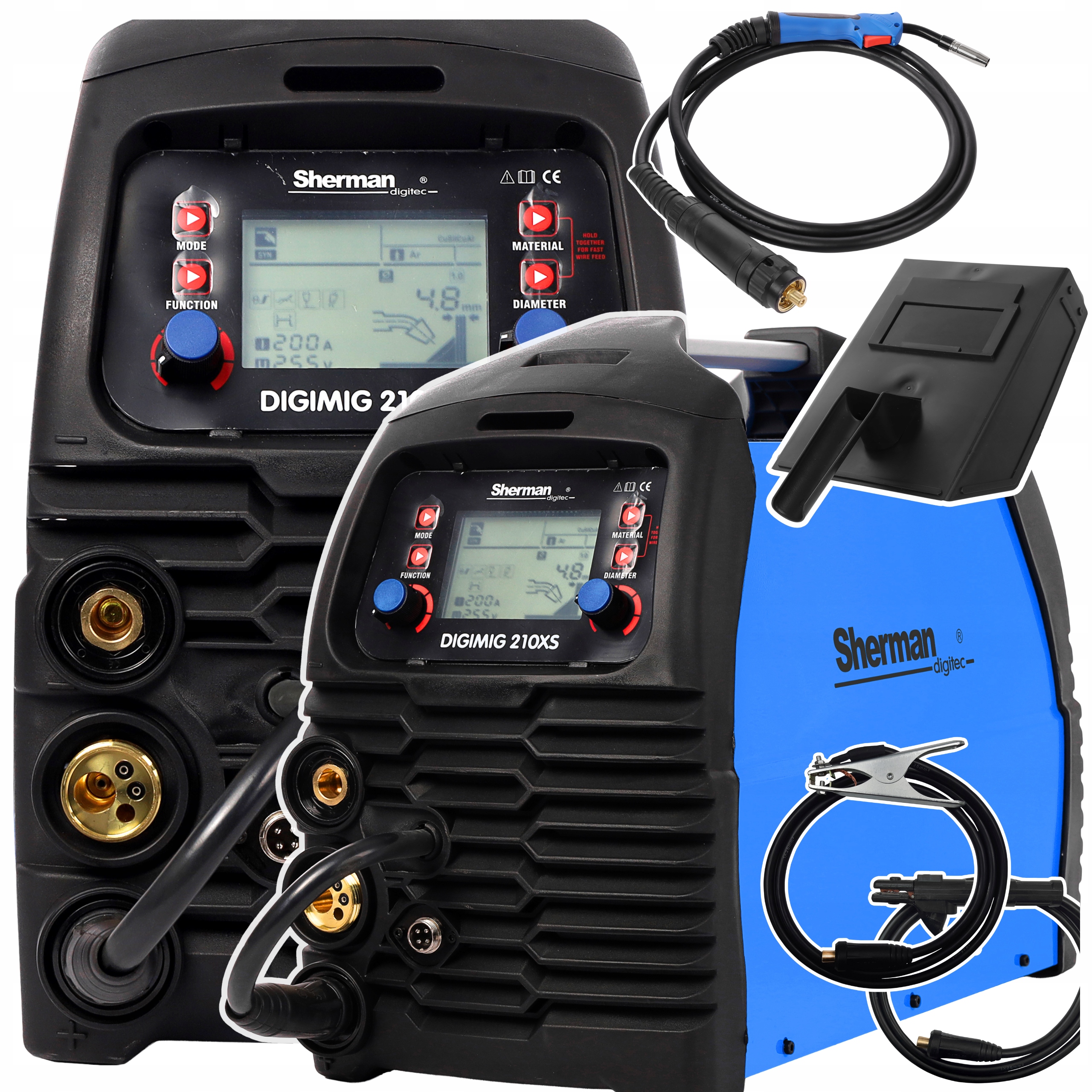 Spawarka Sherman Digimig 210XS Półautomat Synergia Mig/mag, Mma, Tig Lift