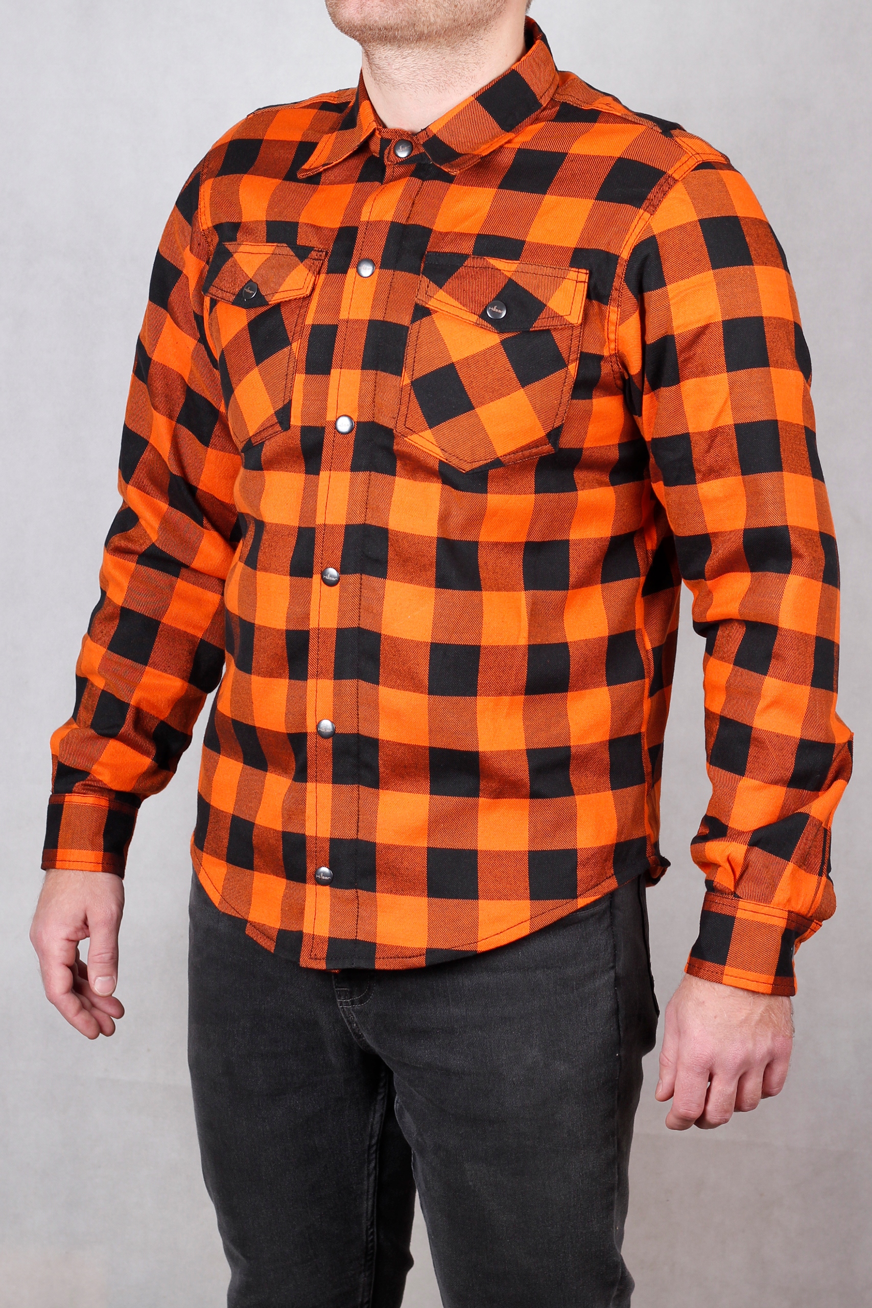 KOSZULA MOTOCYKLOWA HUSAR BLUZA z KEVLAREM męska orange Producent Husar