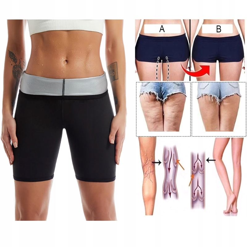 LEGINSY MODELUJĄCE SPODNIE ODCHUDZAJĄCE TERMICZNE Rozmiar L