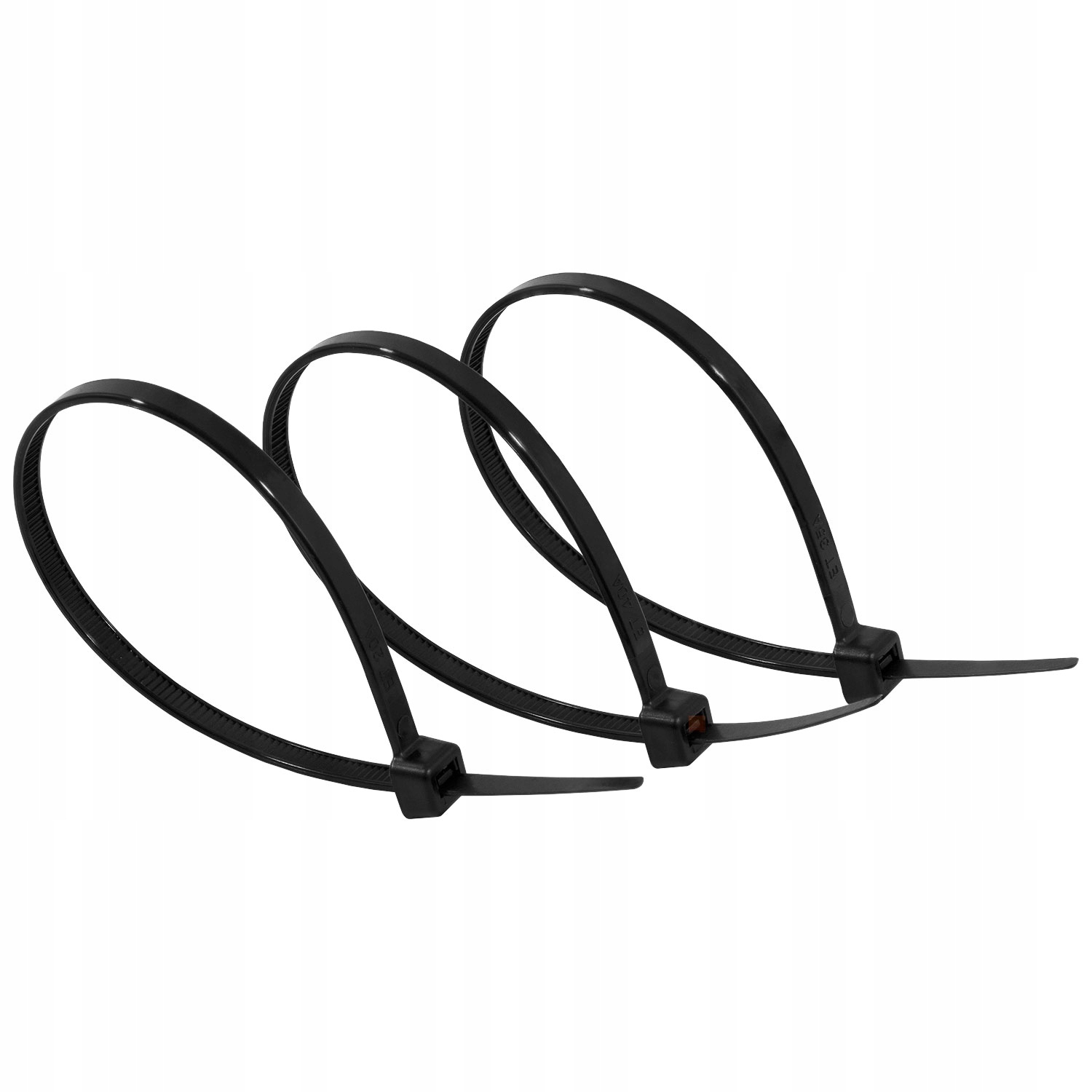 Opaski zaciskowe trytytki 4,8x300mm czarne 100szt Szerokość 4.8 mm