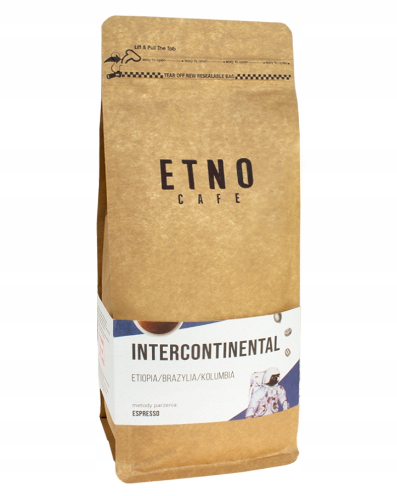Kawa ziarnista 100% Arabica Etno Cafe Intercontinental 1kg