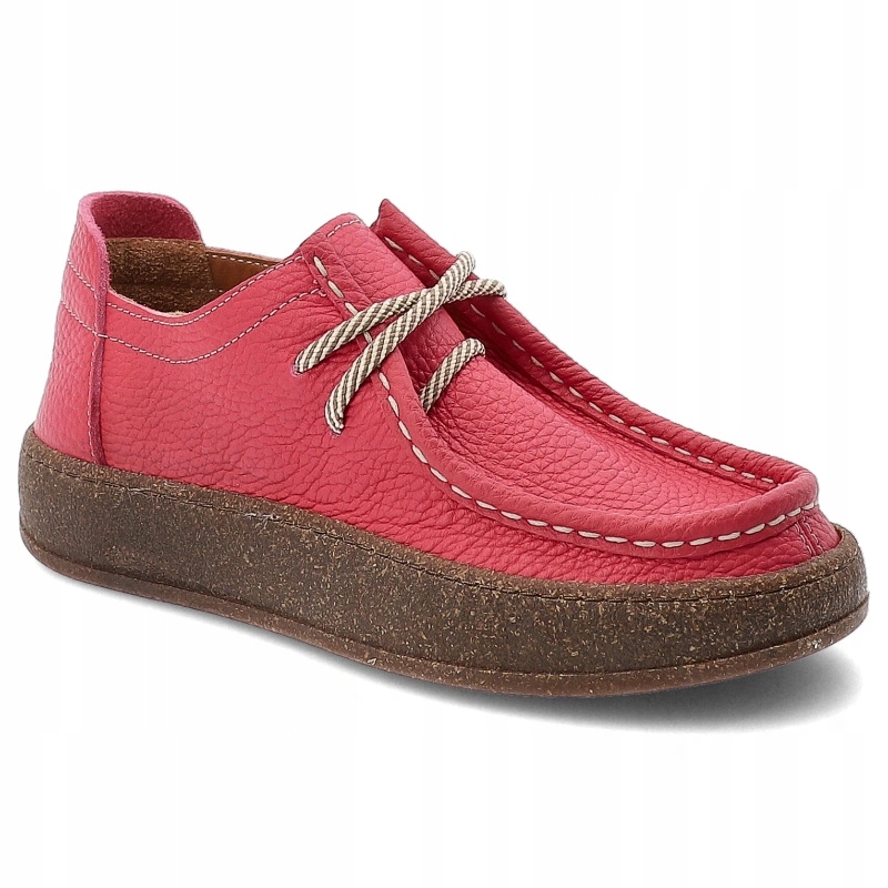 Dámské polobotky Artiker 59C2630 Kožené Komfortní Casual Fuchsiové