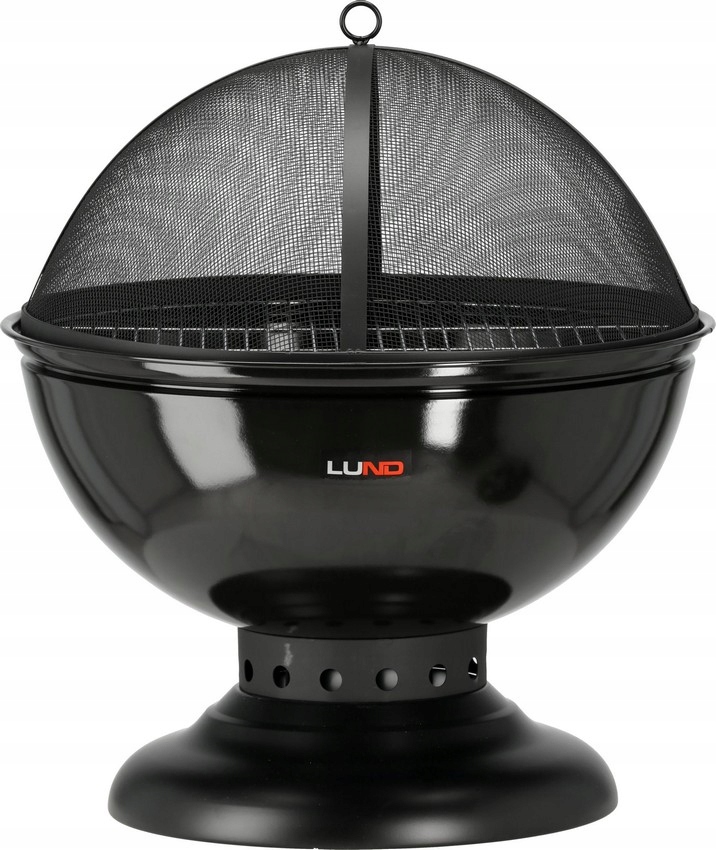 Oceľové Záhradné Ohnisko S Roštom Záhradný Gril Ohňová Miska 54 CM