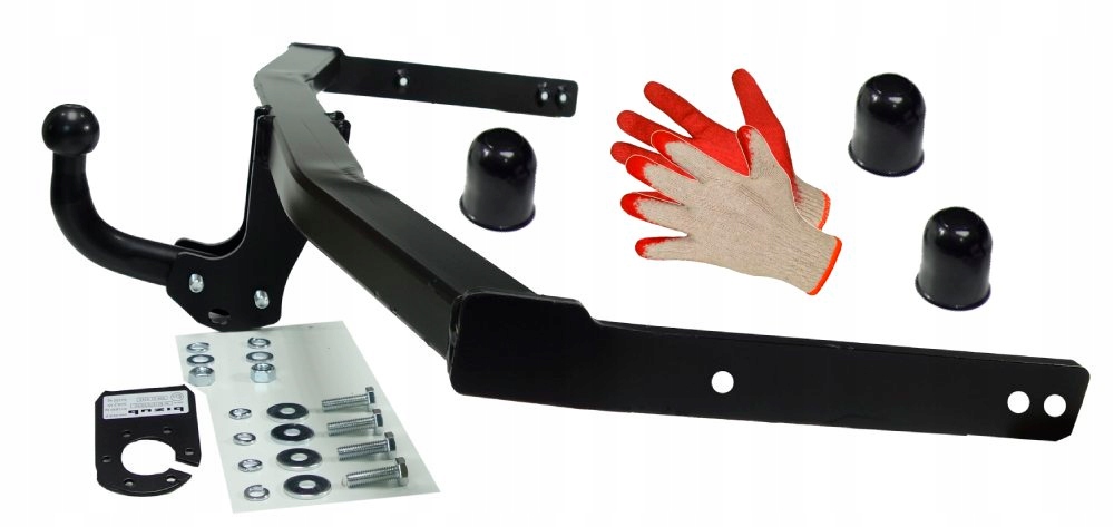 SOLIDNY 100+1650kg HAK HOLOWNICZY+KAPTURKI +RĘKAWICE SEAT ALTEA+XL 2004-15