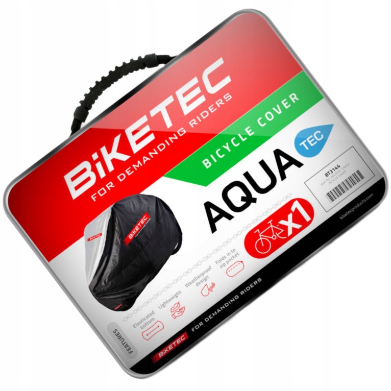 Pokrowiec Na 1 Rower Biketec Aquatec czarno szary