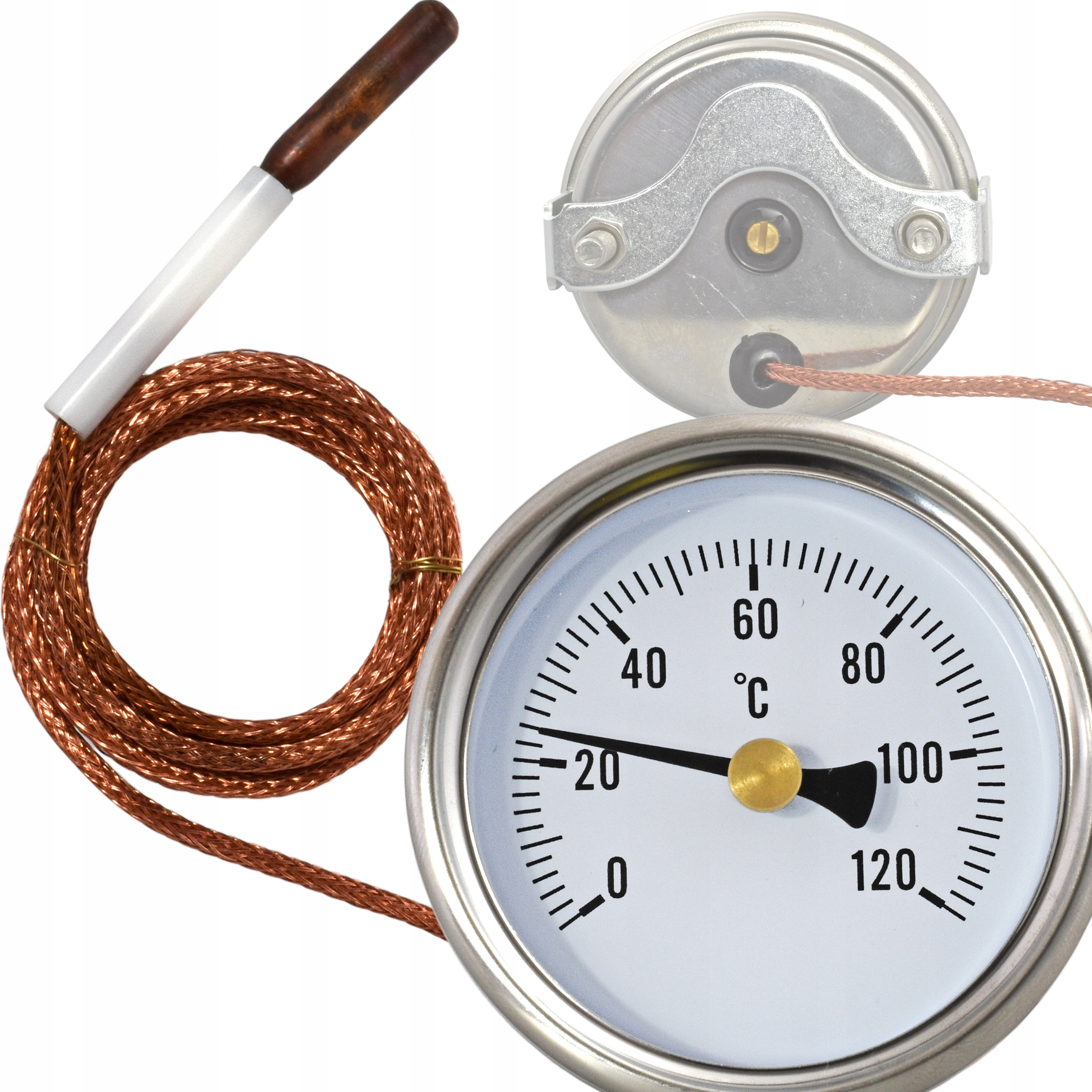 

Termometr Do Wędzarni Solidny Nierdzewny 0-120°C