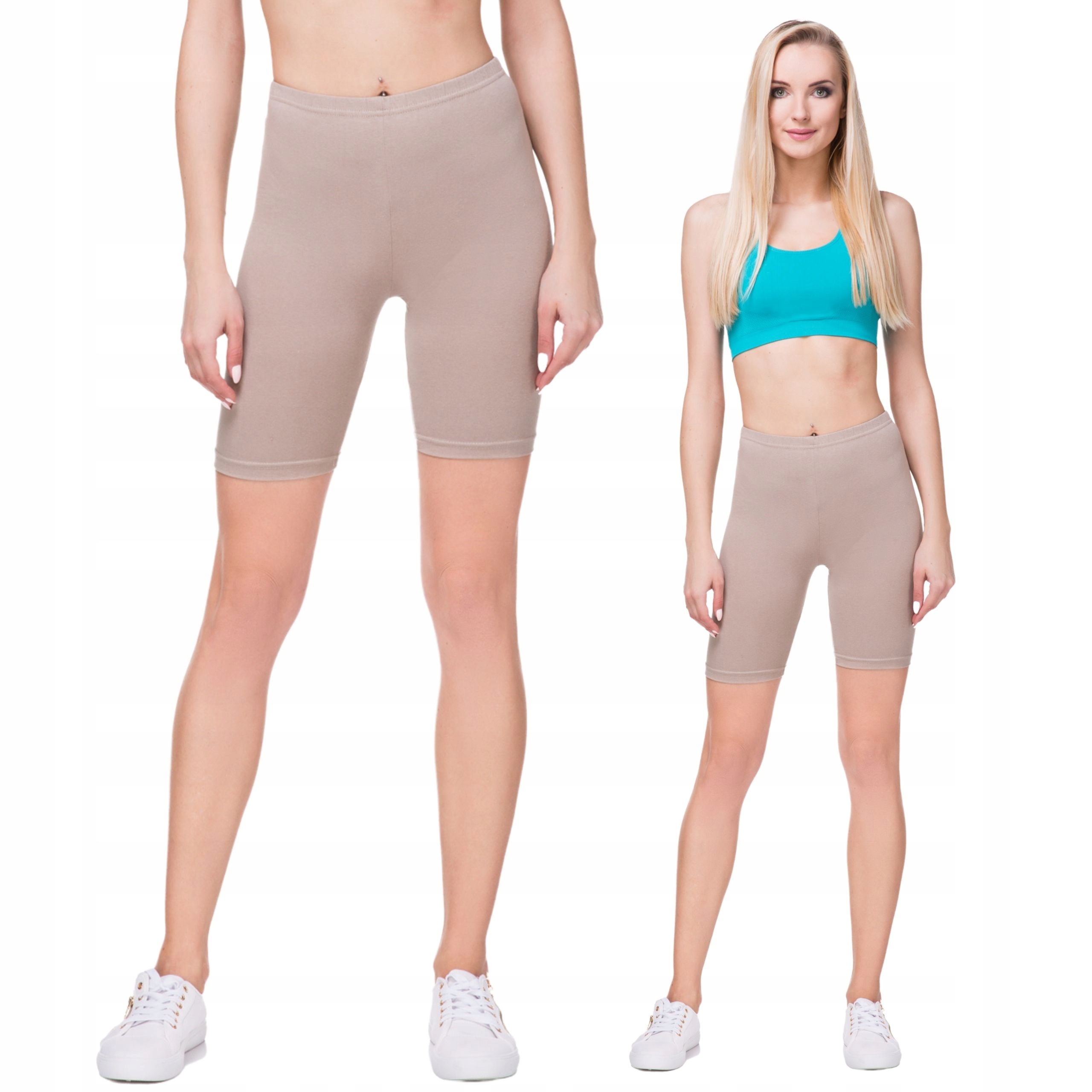 

Legginsy 1/2 Kolarki Damskie Krótkie Getry Lk- 2XL