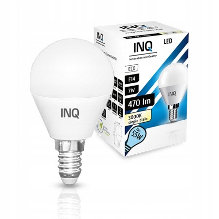 

Żarówka Inergia kulka Led E14 7W Ww 470lm 3000k