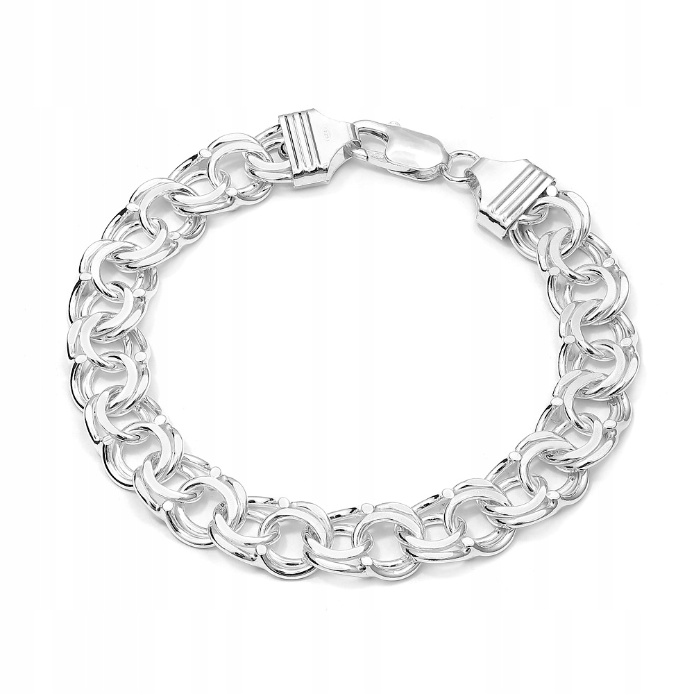 Stříbrný Náramek Garibaldi 22 cm 14,9 mm 925