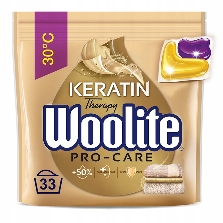 Kapsułki Pro-Care Woolite 33 Do Prania Z Keratyną