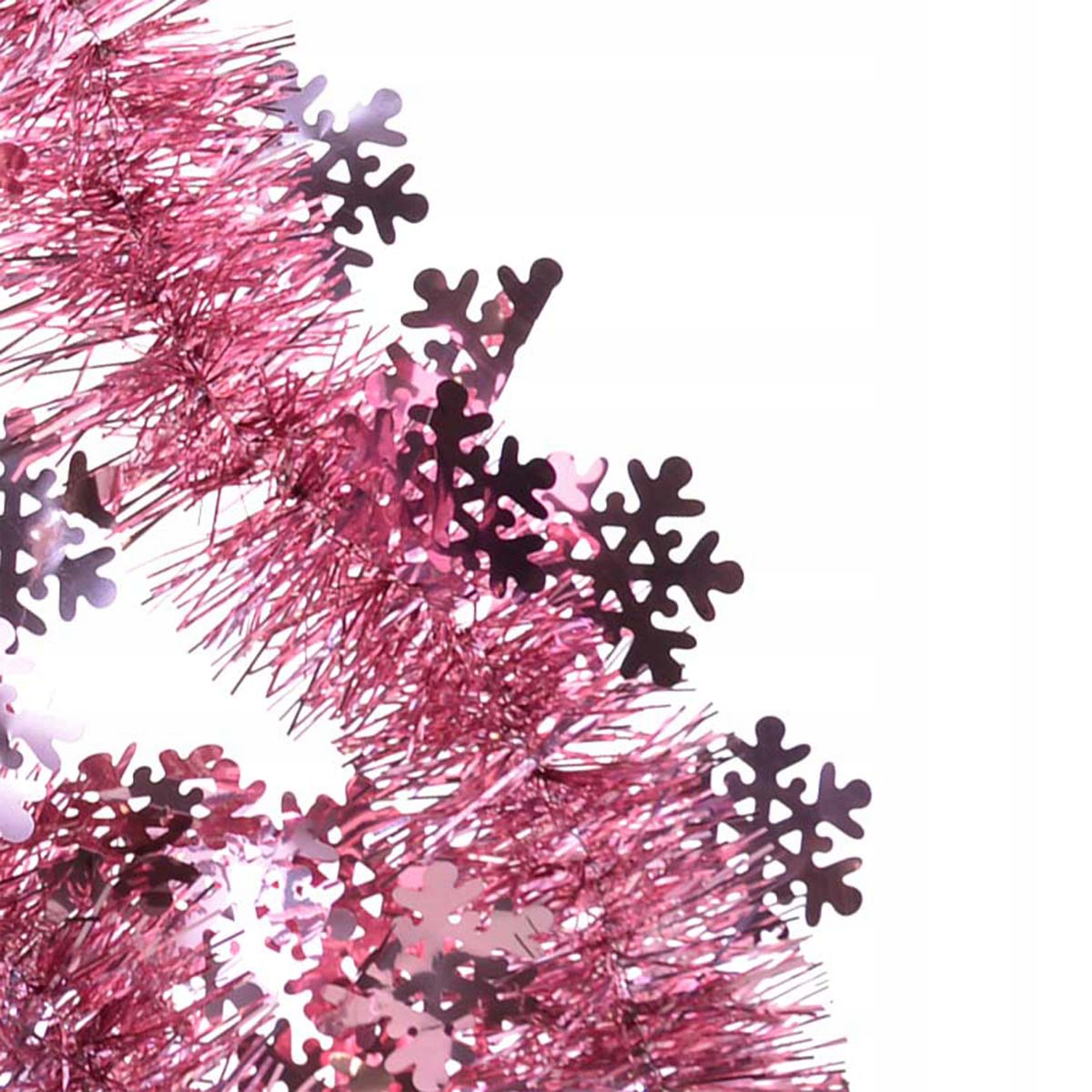 

Łańcuch Choinkowy Z Motywem Śnieżynki Czerwony