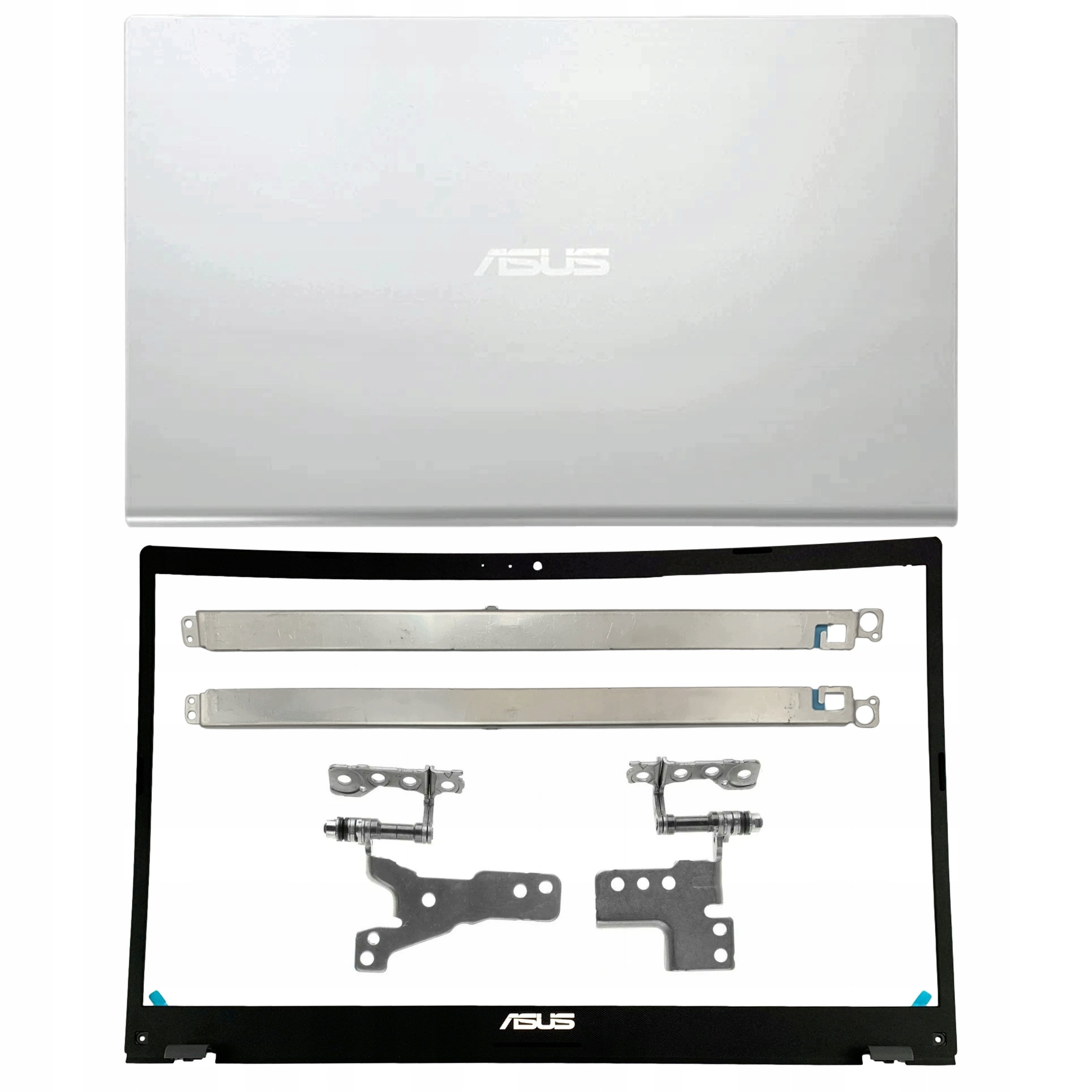 Klapka+rámeček+závěsy+vodítka Asus X509 X509DA F509 X515 Stříbrný Originál